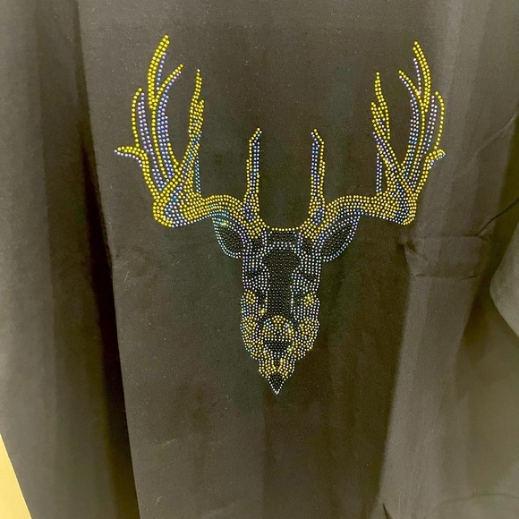 Men Womens short Sleeve T-Shirt Funny Rhinestone Shirts - Picture 3 of 8